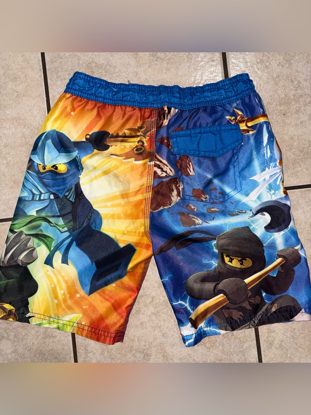 Lego Ninjago Blue Boys Swim Trunks with Multicolor small - Picture 2 of 3